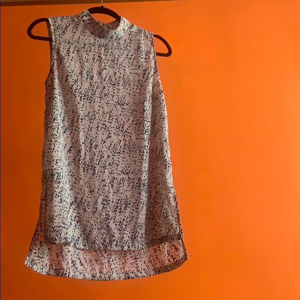 Cream blouse with specks